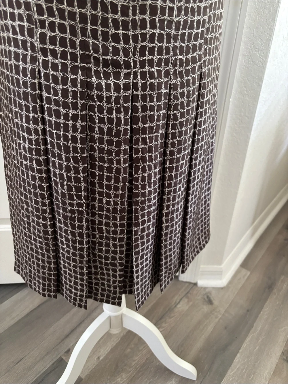 Ann Taylor Equestrian inspired Pleated A-Line Skirt Sz 2